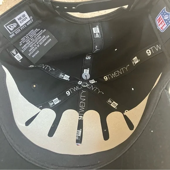 NWT New Era Cincinnati Bengals NFL Adjustable Black Cap Baseball Hat 9Twenty - Picture 10 of 12